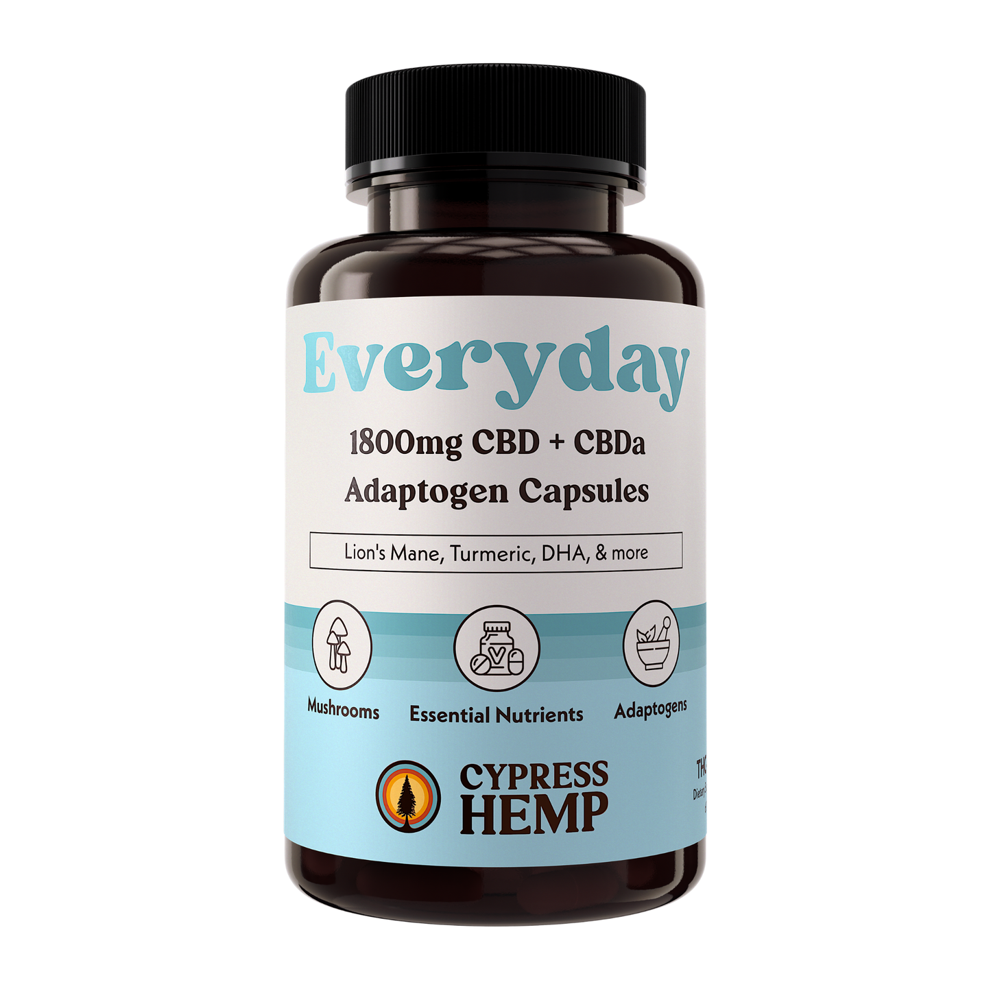 Cypress Hemp Everyday CBD & CBDA Adaptogen Capsules