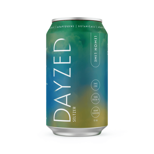 Dayzed Lemon Lime THC/CBD + Adaptogenic Seltzer - 4 Pack