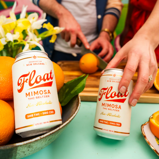 Float THC + CBD Mimosa Seltzer