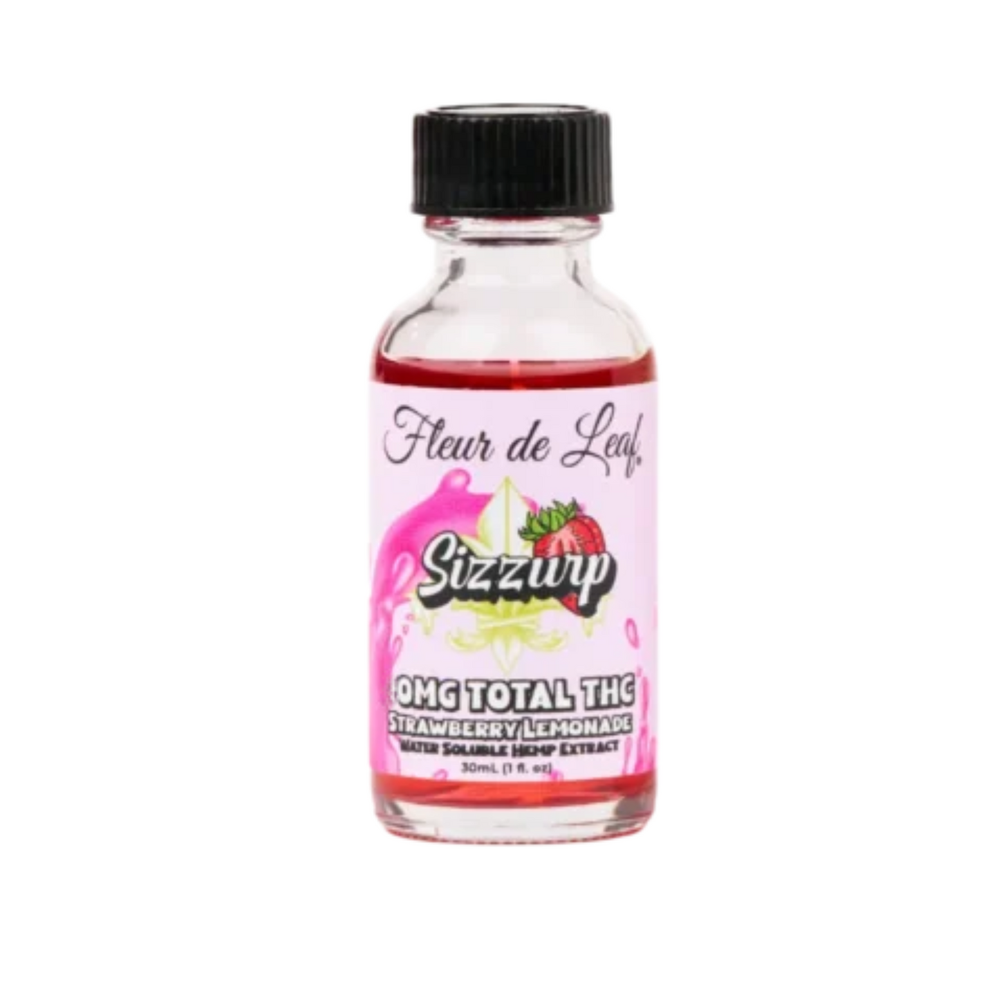 Fleur De Leaf THC Strawberry Lemonade Sizzurp Drink Enhancer 30mg