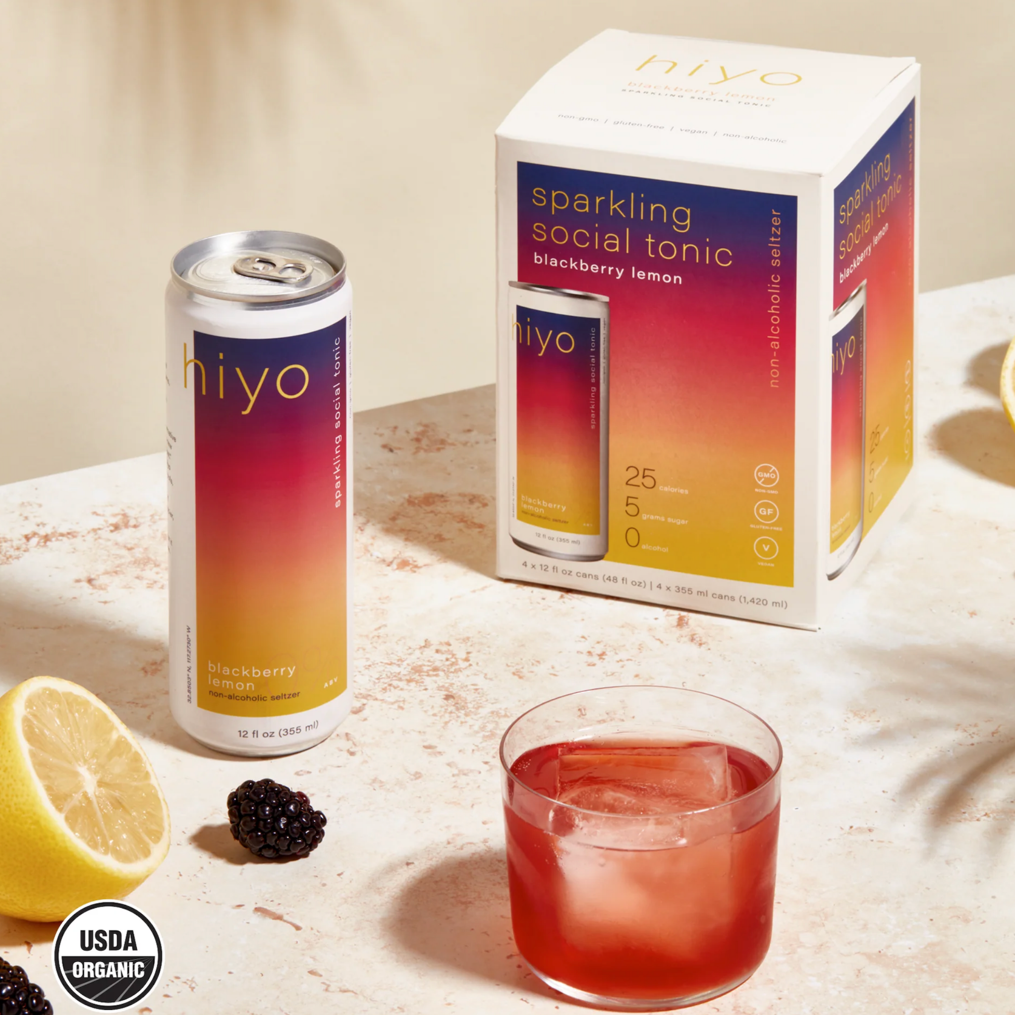 Hiyo Blackberry Lemon - 4 Pack – Cali Sober Market