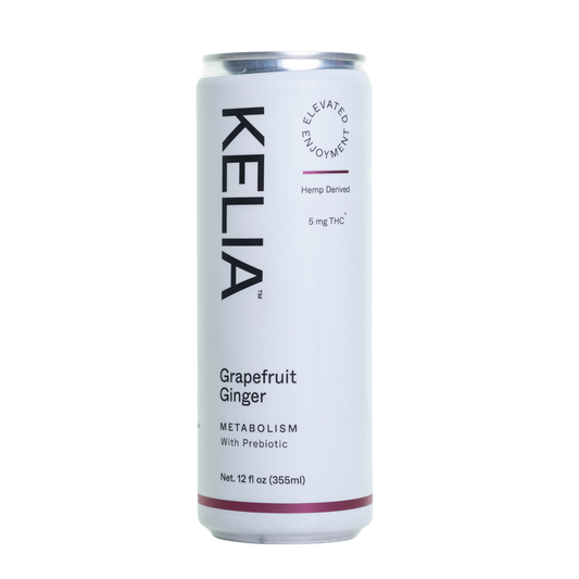 Kelia THC Non Carbonated Grapefruit Ginger - Single