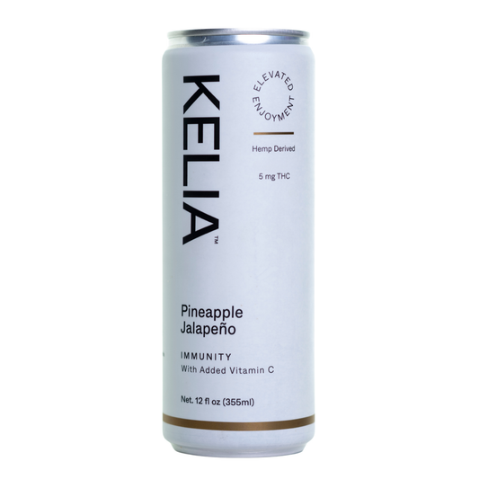 Kelia THC & CBG Non Carbonated Pineapple Jalepeno - 4 Pack