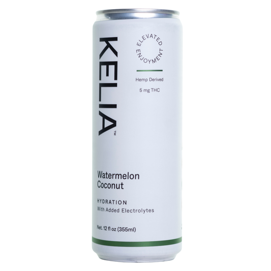Kelia THC Non Carbonated Watermelon Coconut - 4 Pack