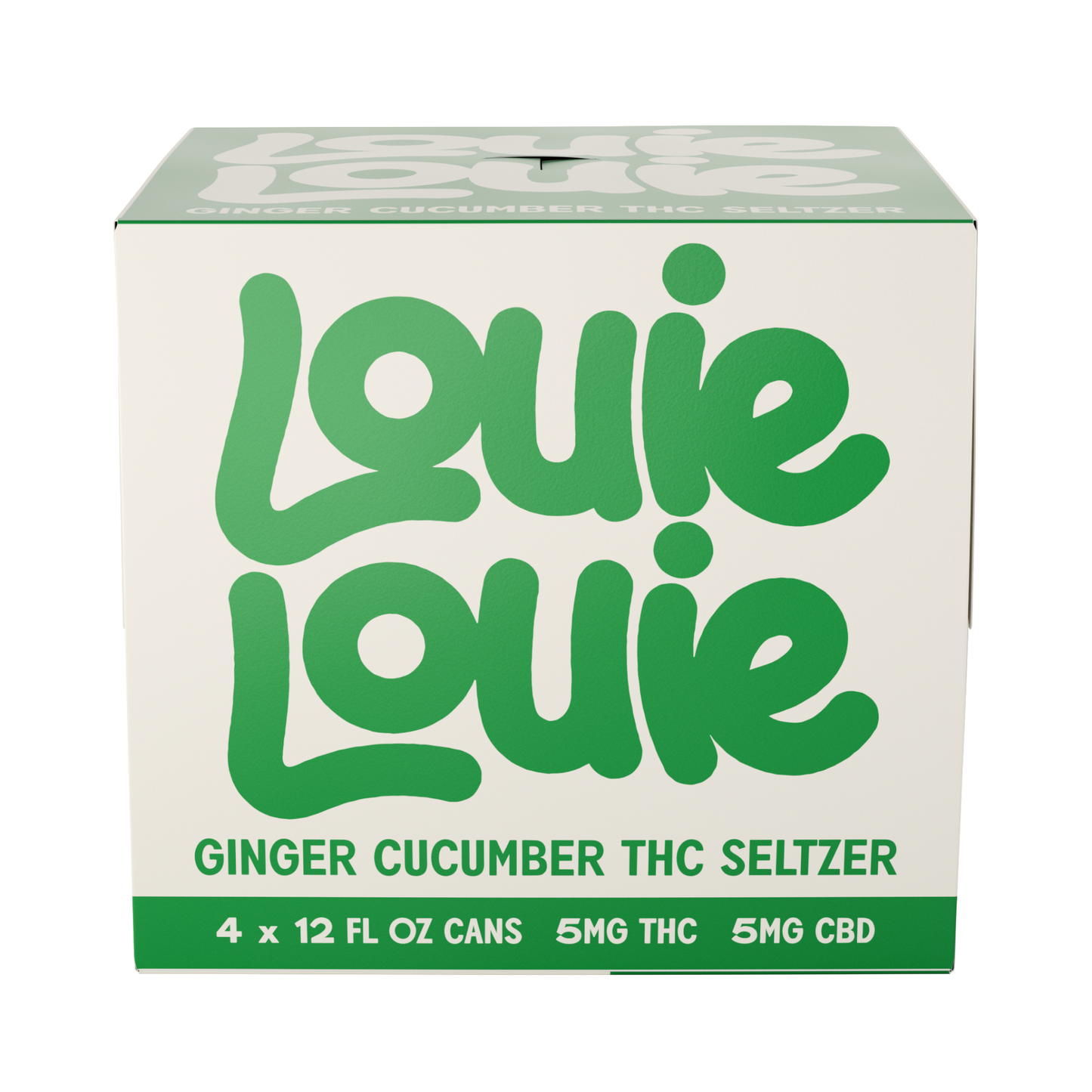 Louie Louie THC + CBD Ginger Cucumber Seltzer