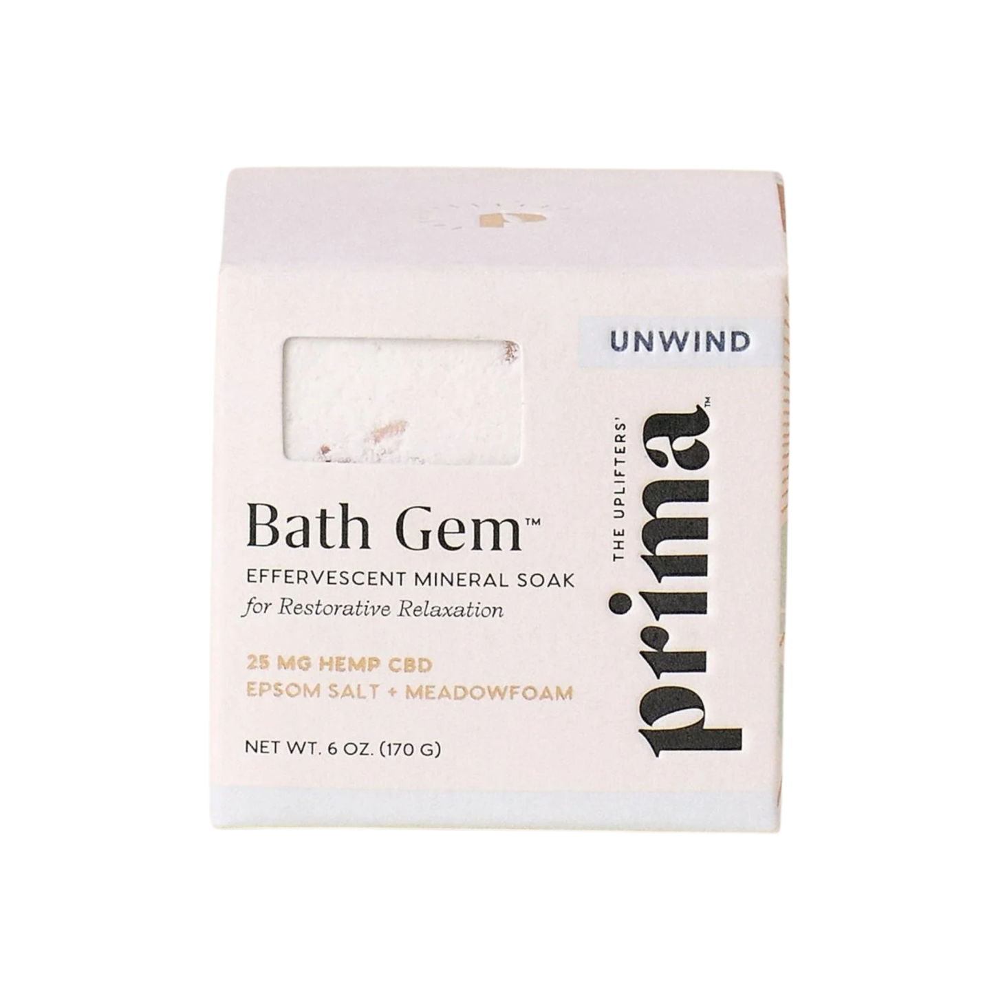 Prima Unwind CBD Effervescent Bath Gem