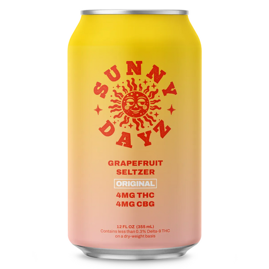 Sunny Dayz THC + CBG Seltzer Grapefruit - Single