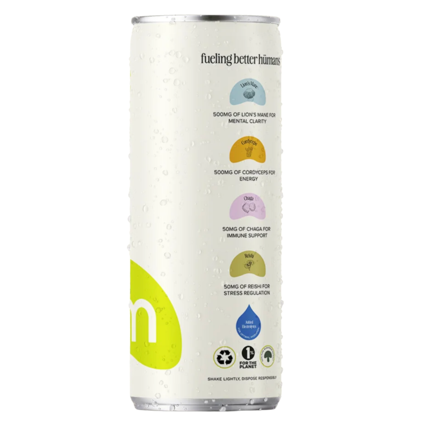 ÜM Lime Functional Mushroom Seltzer