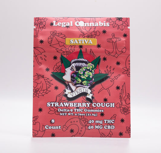 Virgin Hemp Farms - Sativa Strawberry Cough THC/CBD Gummies