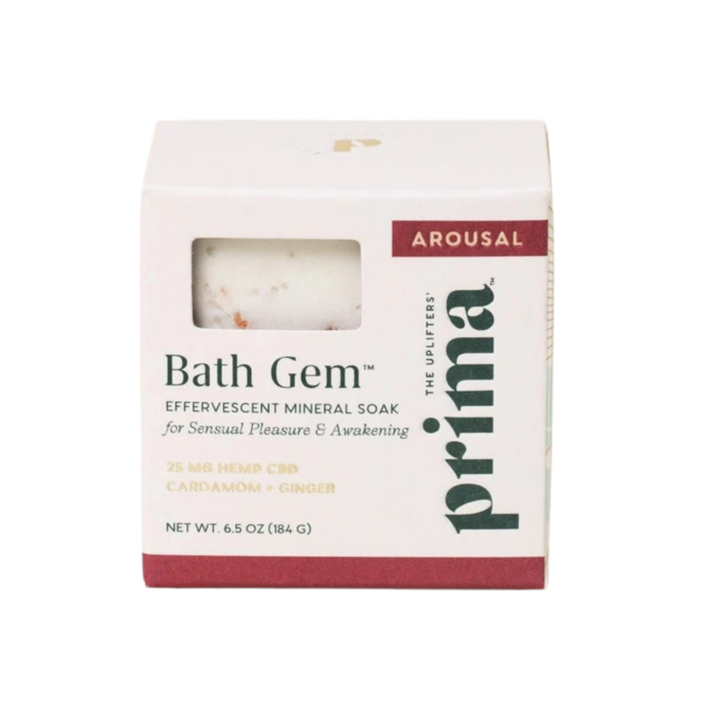 Prima Arousal CBD Effervescent Bath Gem