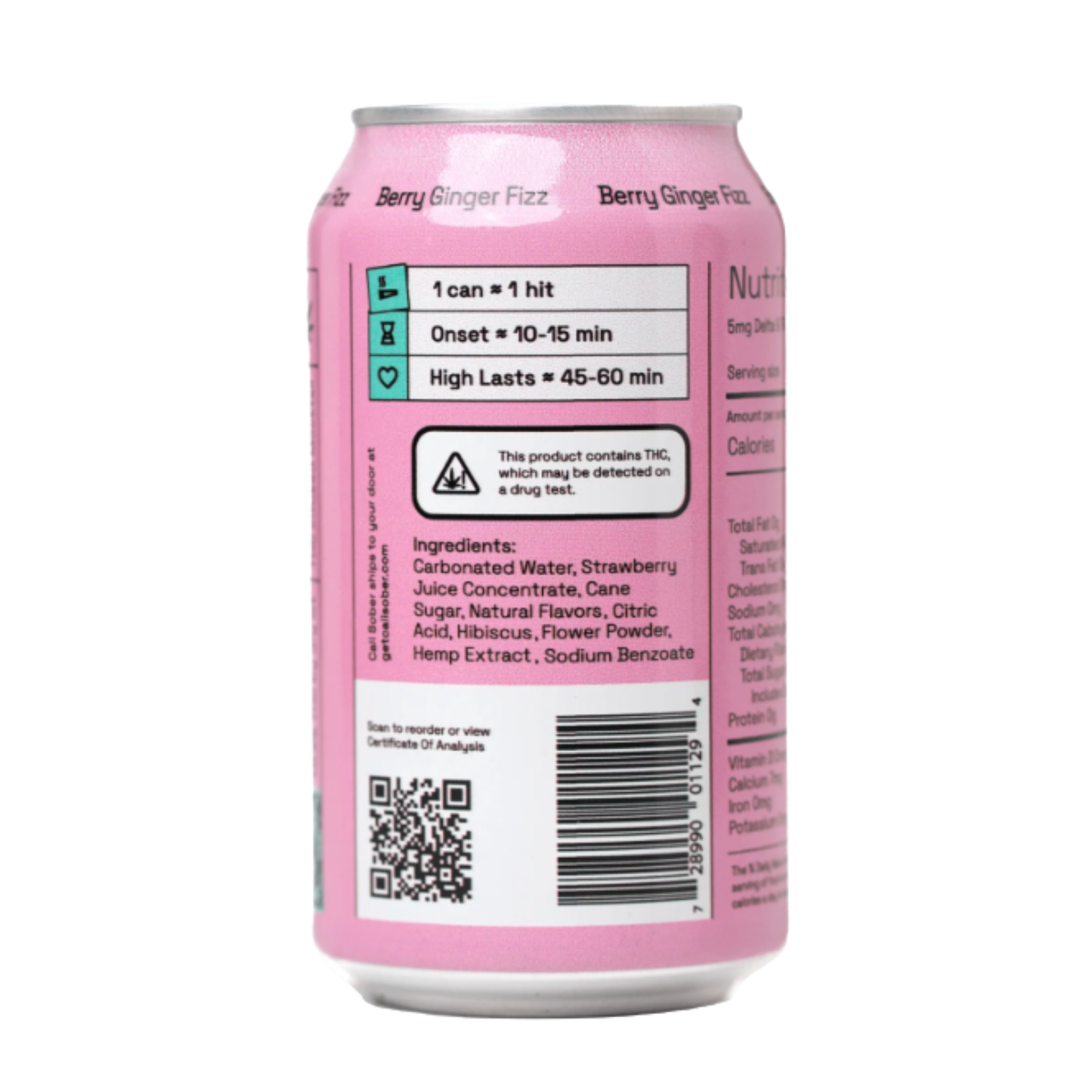 Single - Cali Sober Berry Ginger Fizz