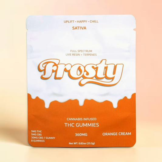 Frosty Orange Cream Sativa THC Gummies