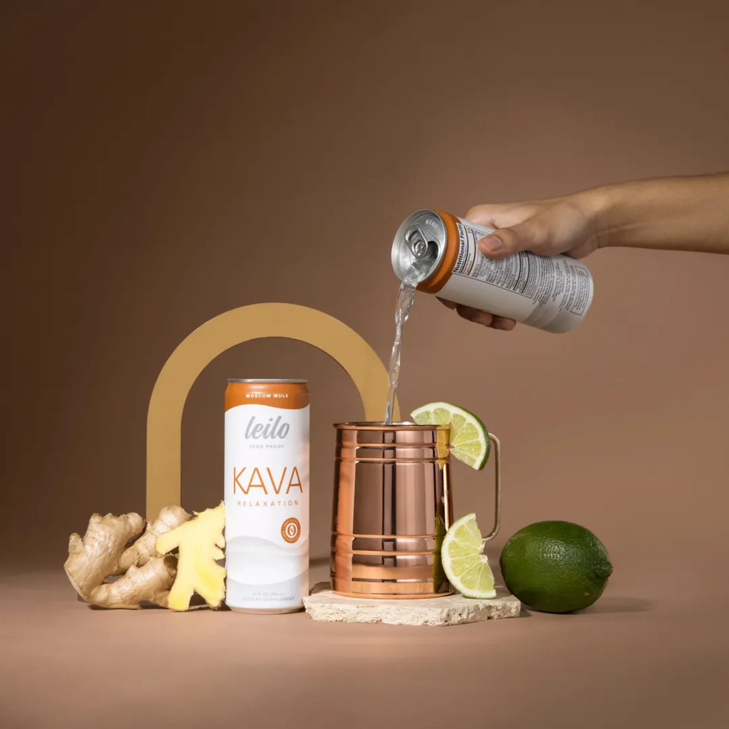 Leilo Sugar Free Kava Moscow Mule - 4 pack