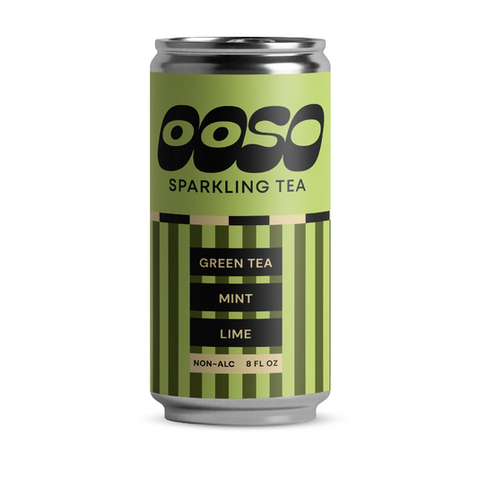 OSSO Sparkling Green Tea. Mint. Lime.