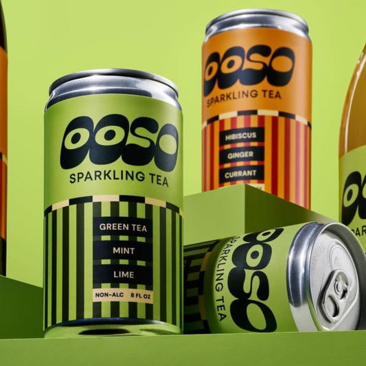 OSSO Sparkling Hibiscus. Ginger. Currant. Tea
