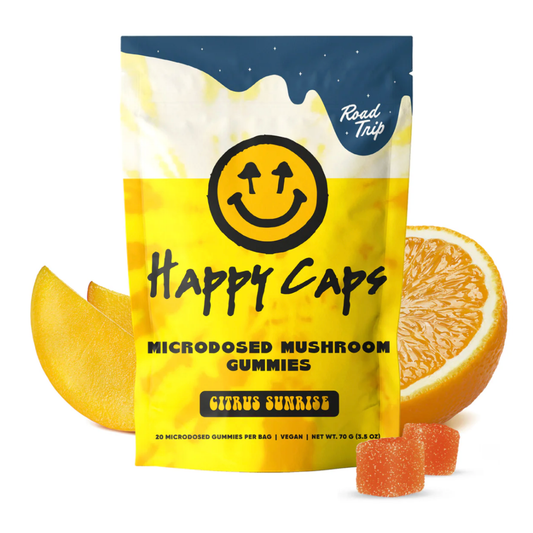 Happy Caps Microdosed Mushroom Gummies - Citrus Sunrise