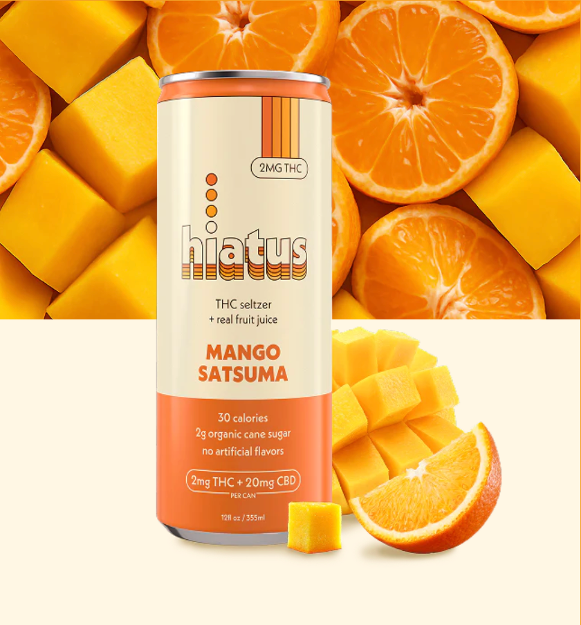 Hiatus THC Seltzer Mango Satsuma